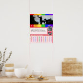 Flyer mit QR-Code für Welpe Poster (Küche)