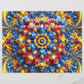 Flyer mit rumänischem Farbdesign (Vorne)