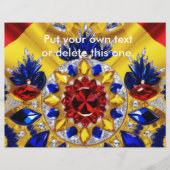 Flyer mit rumänischem Farbdesign (Vorne)