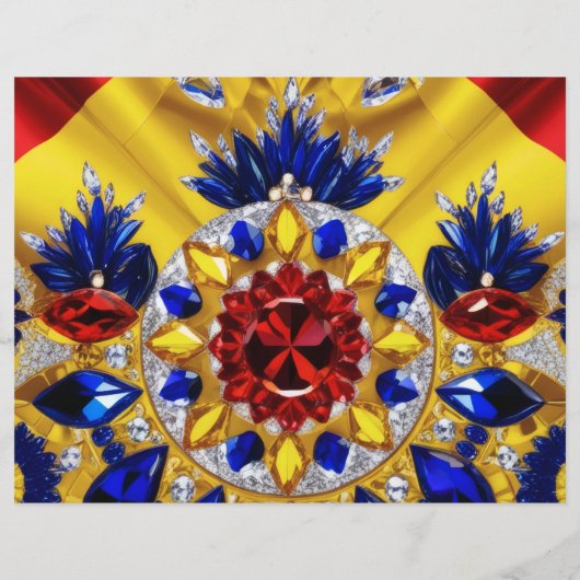 Flyer mit rumänischem Farbdesign (Hinten)