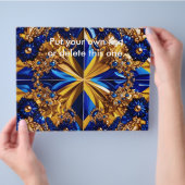 Flyer mit schwedischem Farbdesign (Hand)