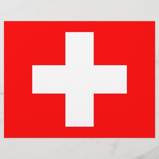 Flyer mit Schweizer Flagge (Hinten)