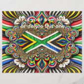 Flyer mit südafrikanischem Farbdesign (Vorne)