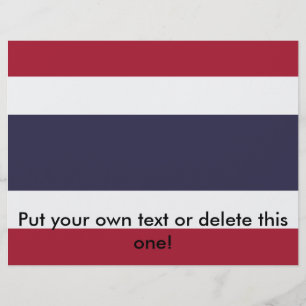 Flyer mit thailändischer Flagge