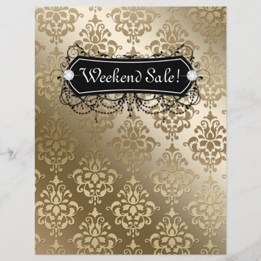 Flyer Mode Juweliersalon Makeup Gold (Vorne)