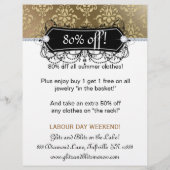 Flyer Mode Juweliersalon Makeup Gold (Hinten)