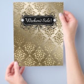 Flyer Mode Juweliersalon Makeup Gold (Hand)