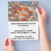 Flyer Nachbarschaft beobachten Planen Sie Ihre eig (Hand)
