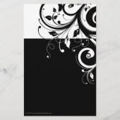 Flyer oder Programm mit Schwarzweiß-Umdrehung (Hinten)