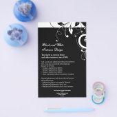 Flyer oder Programm mit Schwarzweiß-Umdrehung (Einzeln)