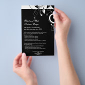 Flyer oder Programm mit Schwarzweiß-Umdrehung (Handgriff)