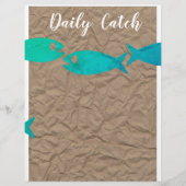 Flyer oder Speisekarte zum Thema Fisch oder Meeres (Vorne)