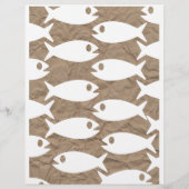 Flyer oder Speisekarte zum Thema Fisch oder Meeres (Hinten)