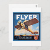 Flyer Orangengürtelpackung Vintage Kratzerkennzeic Postkarte (Vorne/Hinten)