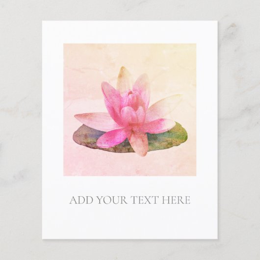 FLYER: PINK LOTUS FLYER (Vorne)