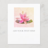 FLYER: PINK LOTUS FLYER (Vorne)