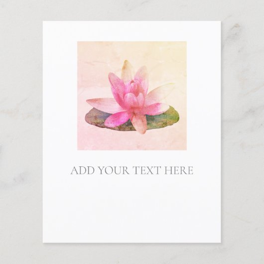 FLYER: PINK LOTUS FLYER (Vorne)