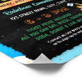 Flyer-Plakatvorlage für die Jobmesse Poster (Ecke)