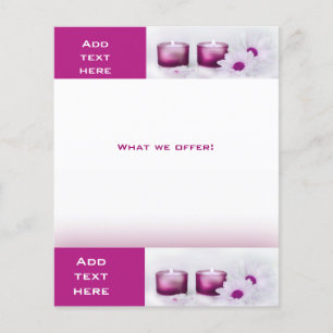 Flyer Schönheitssalon Spa Pink Plum Vorlage