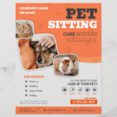 Flyer Sitzungsdienste für Haustiere (Vorne)