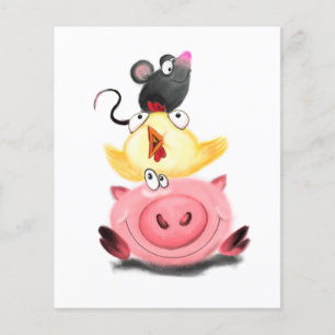 Flyer Spaß für Schweine und Maus