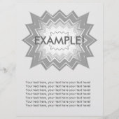 Flyer Template: Aufmerksamkeit Getter: Graue Explo (Vorne)