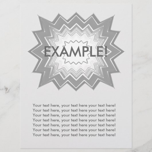 Flyer Template: Aufmerksamkeit Getter: Graue Explo (Vorne)