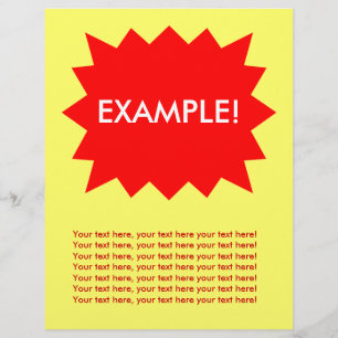 Flyer Template: Aufmerksamkeit Grabber: Rote Explo