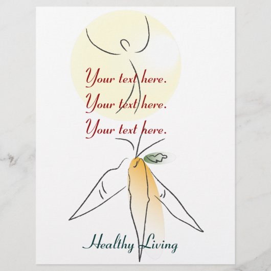 Flyer Template Gesund leben (Hinten)