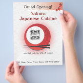 Flyer Template Japanisches Restaurant (Hand)