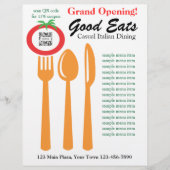 Flyer Template Lässig Dining Italienisch (Vorne)