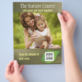 Flyer Template Nature Center (Hand)