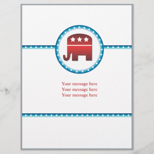Flyer Template Republikaner Elephant (Hinten)
