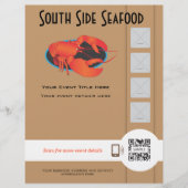 Flyer Template Seafood Restaurant (Vorne)
