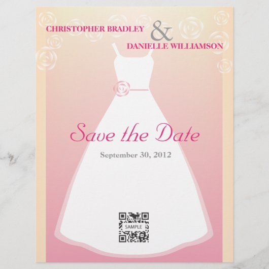Flyer Template Wedding (Vorne)