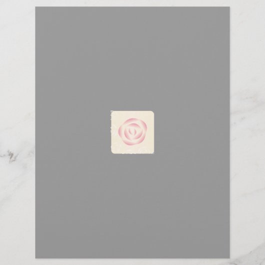 Flyer Template Wedding (Hinten)