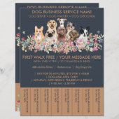 Flyer Tickets für den Navy Brown Reds Hund Walker (Vorne/Hinten)