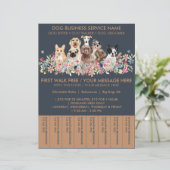 Flyer Tickets für den Navy Brown Reds Hund Walker (Stehend Vorderseite)