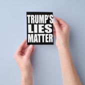 Flyer "TRUMP'S LIES MATTER" (Gruppe)
