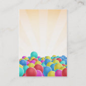 Flyer-Übertreibungs-bunte Visitenkarte (Rückseite)