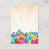 Flyer-Übertreibungs-bunte Visitenkarte (Rückseite)