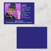 Flyer-Übertreibungs-königliches Visitenkarte (Vorne/Hinten)