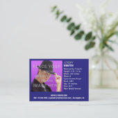 Flyer-Übertreibungs-königliches Visitenkarte (Stehend Vorderseite)