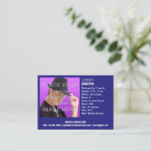 Flyer-Übertreibungs-königliches Visitenkarte (Stehend Vorderseite)