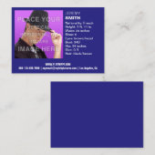 Flyer-Übertreibungs-königliches Visitenkarte (Vorne/Hinten)