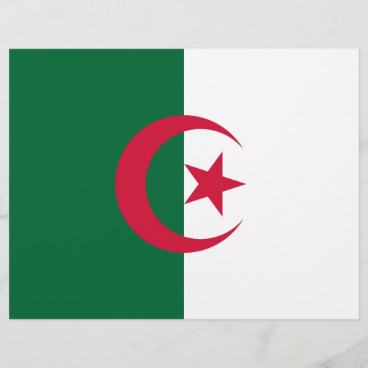 Flyer unter der Flagge Algeriens (Hinten)