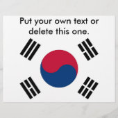 Flyer unter der Flagge Südkoreas (Vorne)