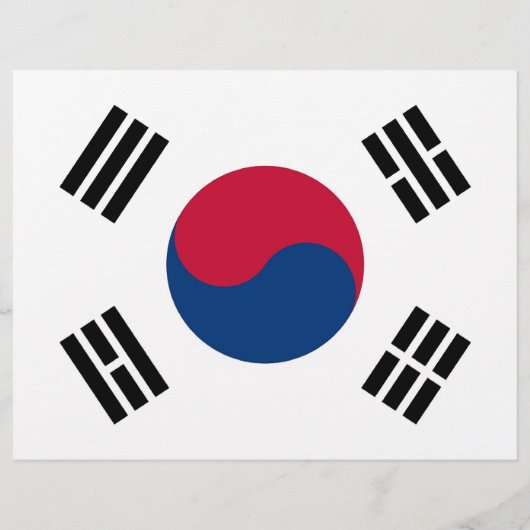Flyer unter der Flagge Südkoreas (Hinten)