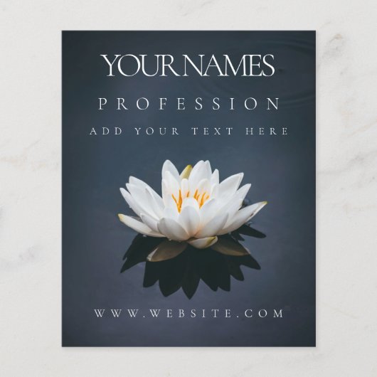 FLYER: UNTERNEHMENSWERBEAKTION: LOTUS AUF WASSER FLYER (Vorne)