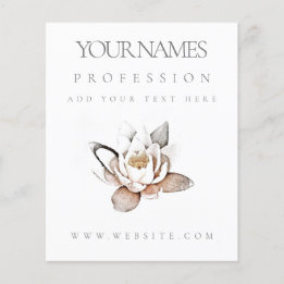 FLYER: UNTERNEHMENSWERBEAKTION: WEISS LOTUS FLYER